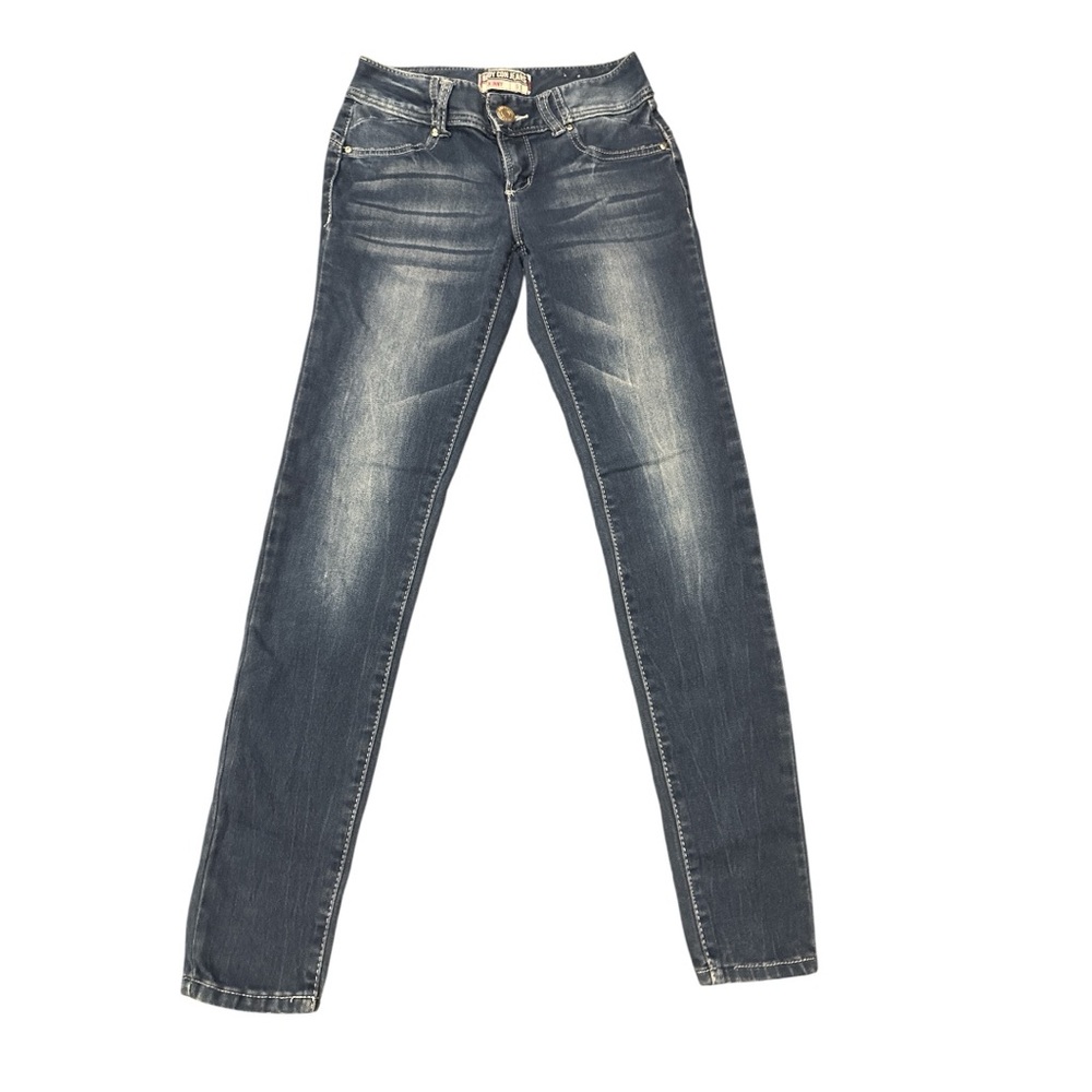 Amethyst Body Con Jeans Dark Blue Skinny Denim